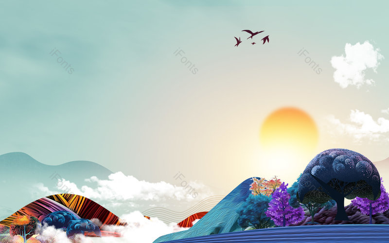 简约意境中国古风风山水画背景设计,插画/手绘图,插画/手绘图库,插画/手绘图下载,插画/手绘